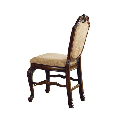 Chateau De Ville - Counter Height Chair (Set of 2) - Fabric & Espresso - Grand Furniture GA