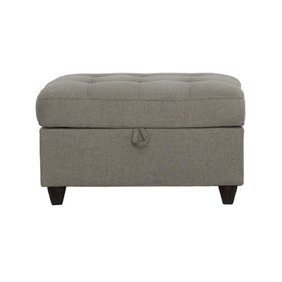 Stonenesse - Tufted Storage Ottoman - Gray - Storage Ottomans - Grand Furniture GA