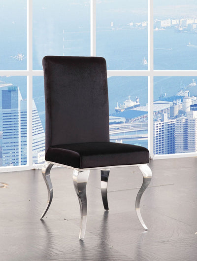 Fabiola - Side Chair (Set of 2) - Fabric & Stainless Steel - Grand Furniture GA