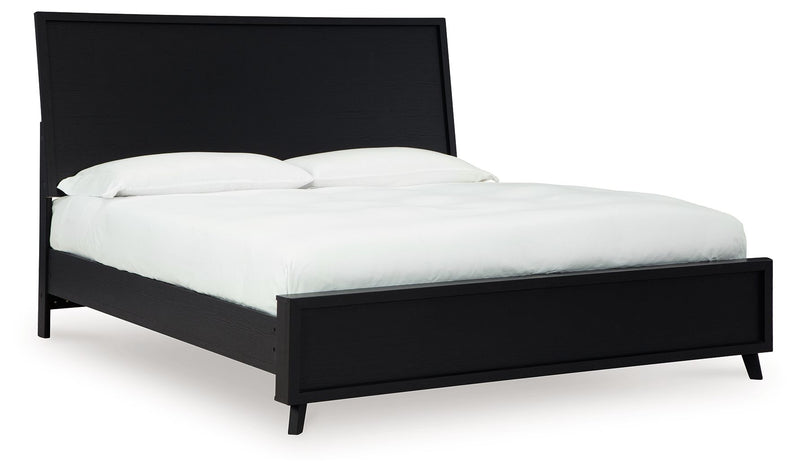 Danziar - Black - King Panel Bed