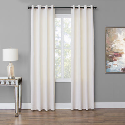 Aria - Grommet Top Panel Weighted Corners Window Treatment - Curtains & Drapes - Grand Furniture GA