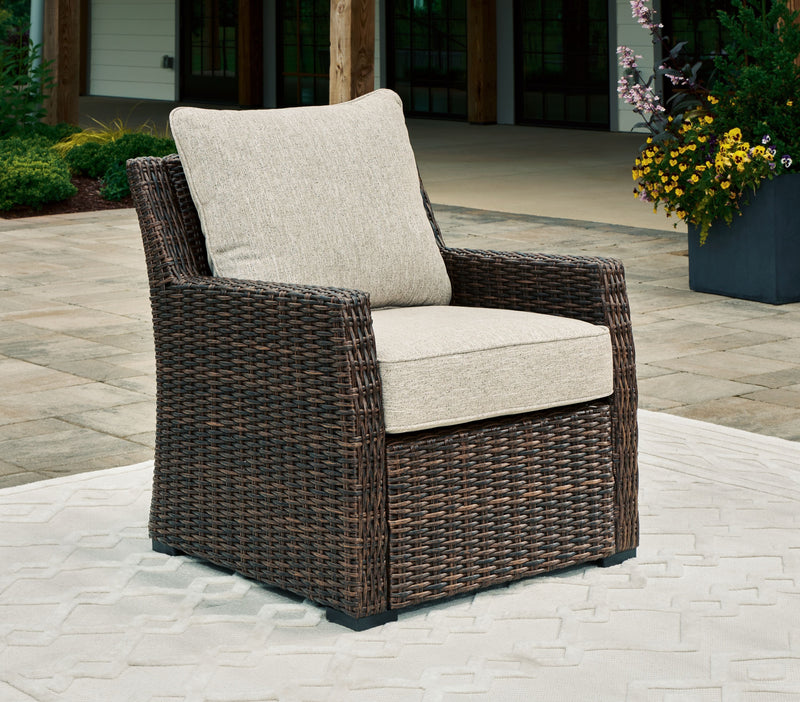 Brook Ranch - Brown - Lounge Chair With Cushion.