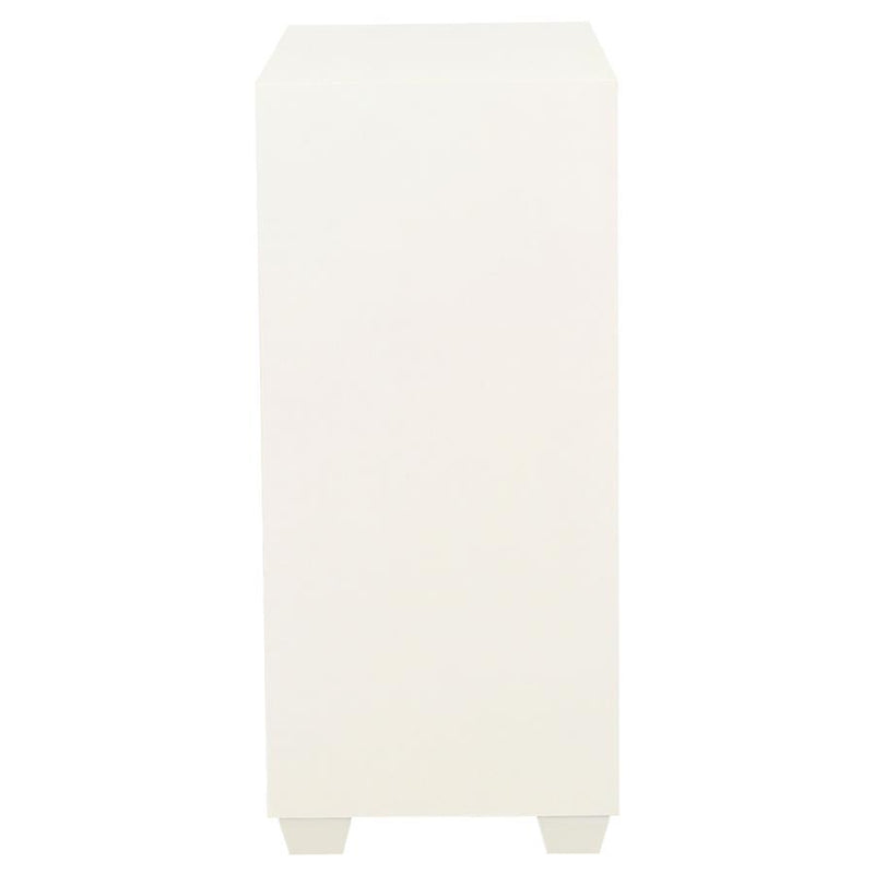 Belinda - 2-Door Accent Cabinet - White and Gold.