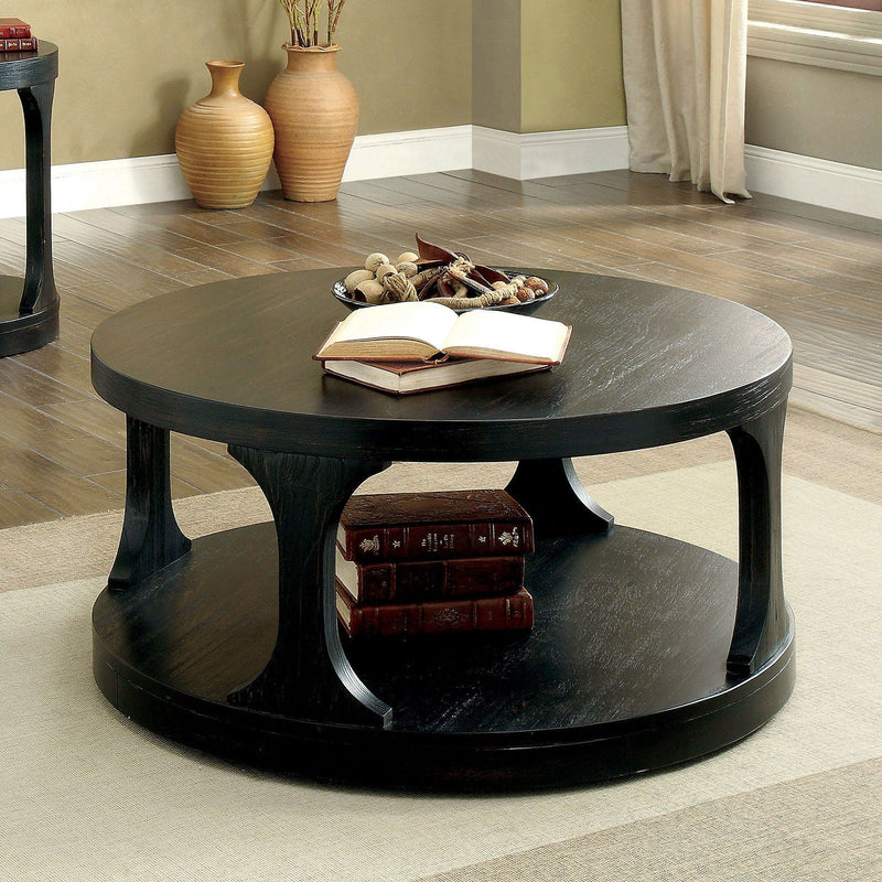 Carrie - Coffee Table - Antique Black - Grand Furniture GA