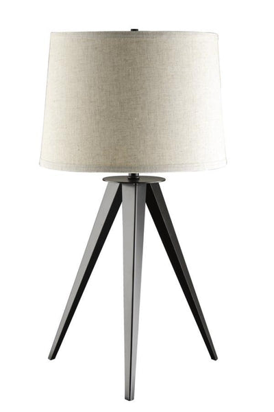 Sabat - Tripod Base Table Lamp - Black and Light Grey.