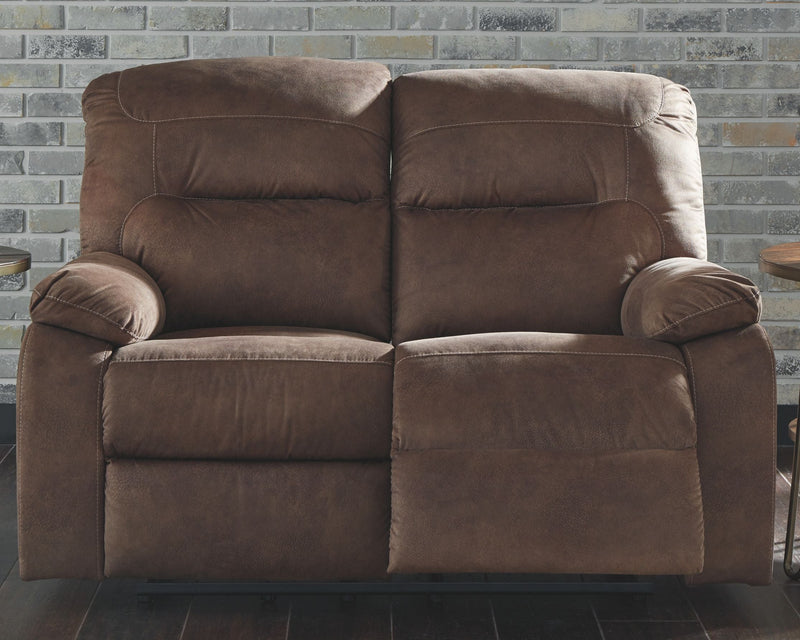 Bolzano - Coffee - Reclining Loveseat.