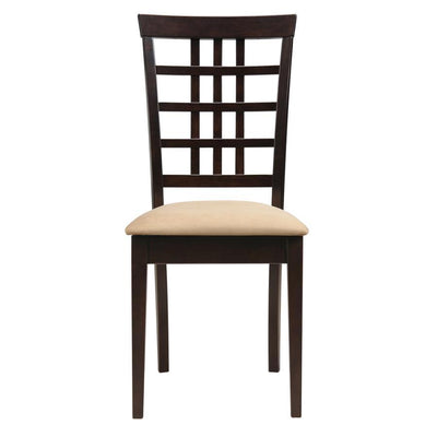 Kelso - Lattice Back Dining Chairs (Set of 2) - Cappuccino