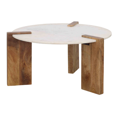 Emory - Cocktail Table - White & Natural.