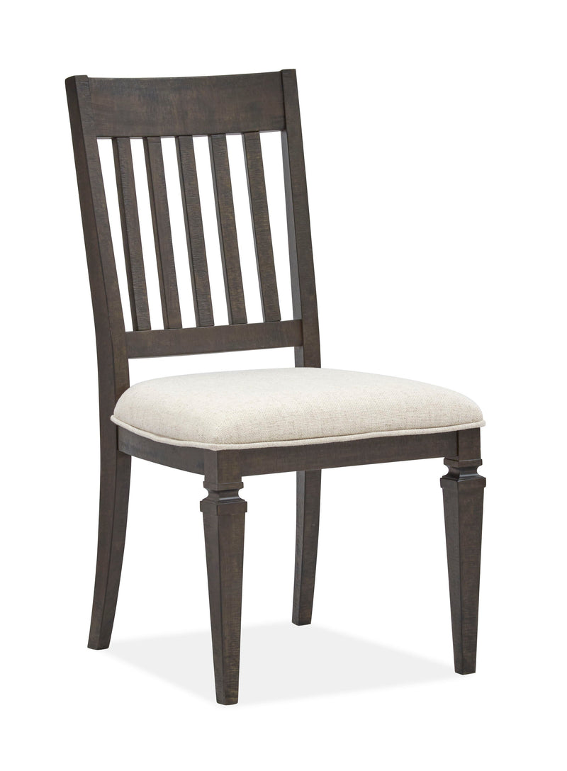 Calistoga - Dining Side Chair With Upholstered Seat (Set of 2) - Weathered Charcoal.