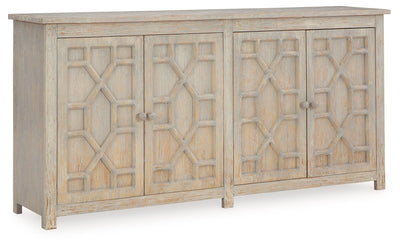 Caitrich - Distressed Blue - Accent Cabinet.