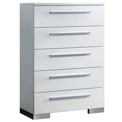 Clementine - Chest - Glossy White - Grand Furniture GA