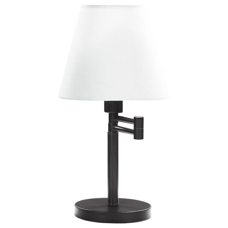 Colombe - Rotatable Frame Table Lamp - Off White and Matte Black.