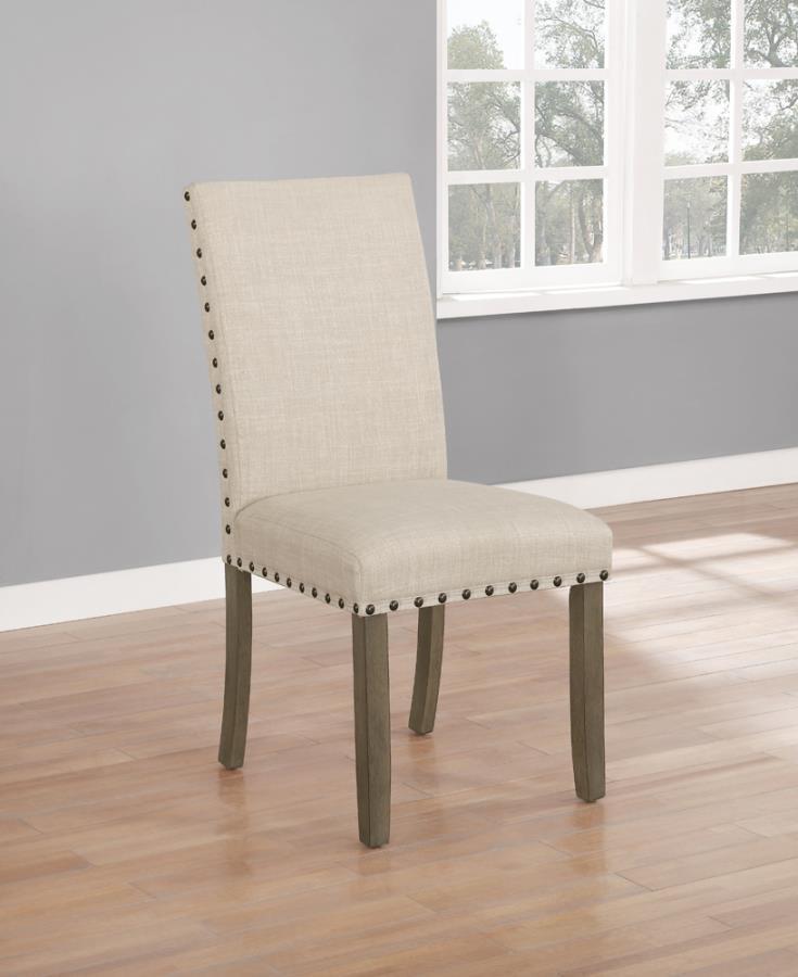 Ralland - Upholstered Side Chairs (Set of 2) - Beige And Rustic Brown - Grand Furniture GA