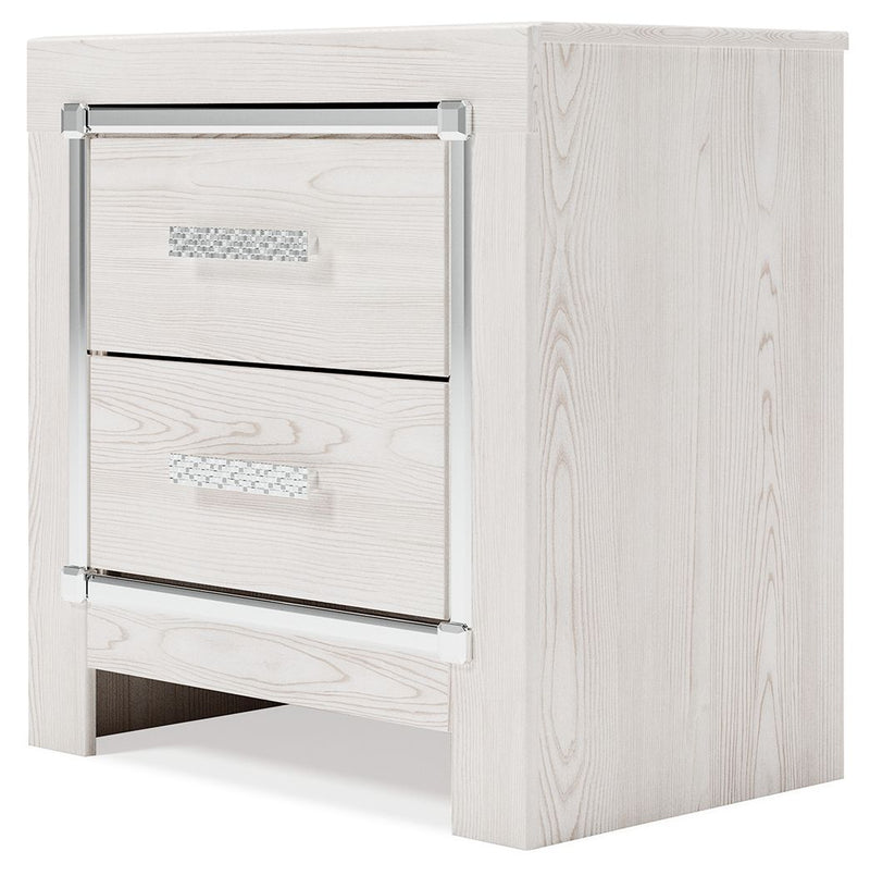 Altyra - White - Two Drawer Night Stand.