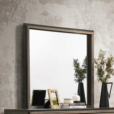 Baker - Rectangular Dresser Mirror - Brown and Light Taupe.