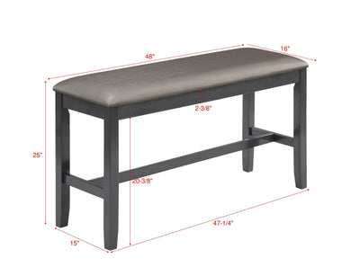 Bankston - Bench - Gray - Grand Furniture GA