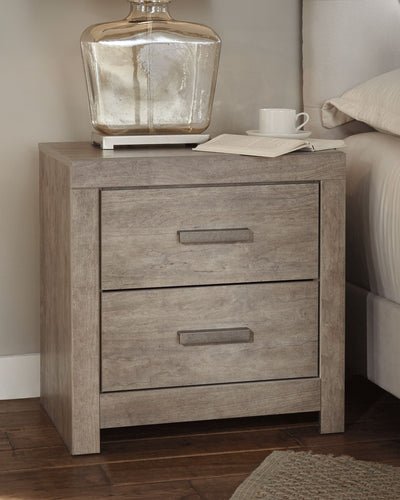 Culverbach - Gray - Two Drawer Night Stand.