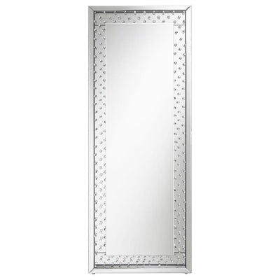 Yves - Acrylic Crystal Inlay Floor Mirror.