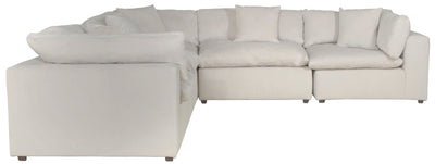 Posh - 5 Piece Modular Sectional With 2 Armless, 3 Corners