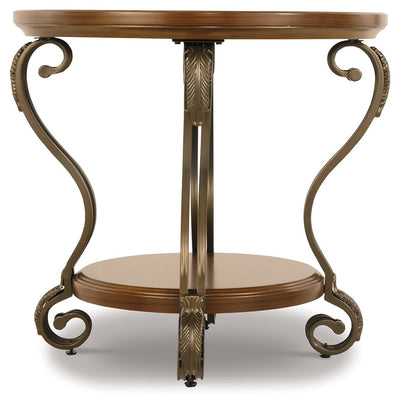 Nestor - Medium Brown - Round End Table