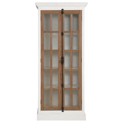 Tammi - 2-Door Tall Cabinet - Antique White And Brown - Grand Furniture GA