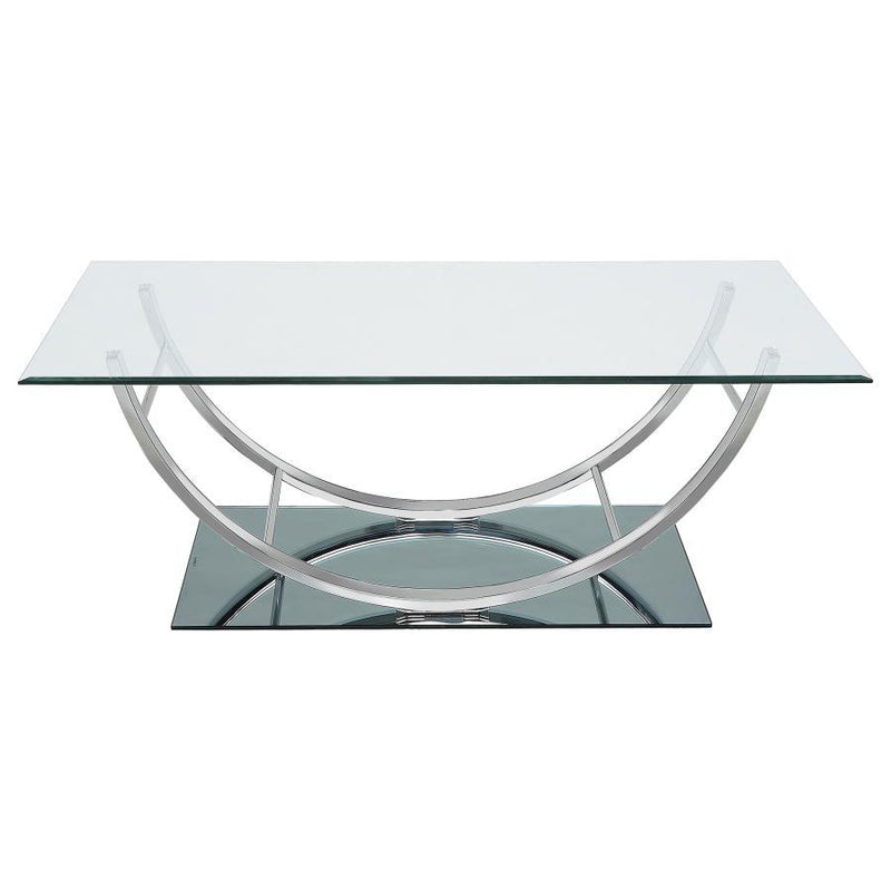 Danville - U-Shaped Coffee Table - Chrome.