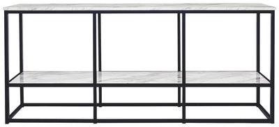 Donnesta - Gray / Black - Extra Large TV Stand.