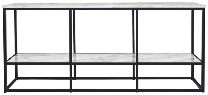 Donnesta - Gray / Black - Extra Large TV Stand.