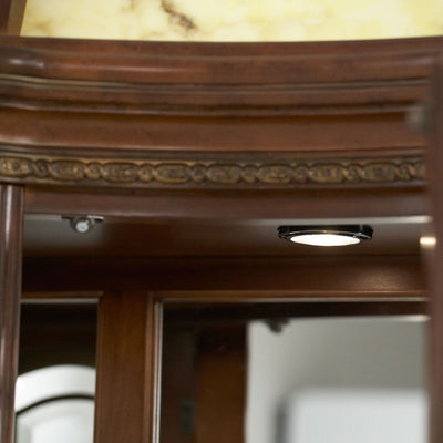 Villa Valencia - China Buffet with Lighted Top - Classic Chestnut.