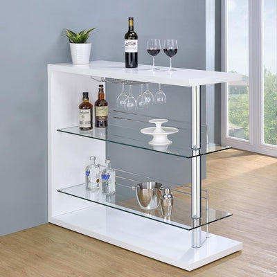 Prescott - Rectangular 2-shelf Bar Unit