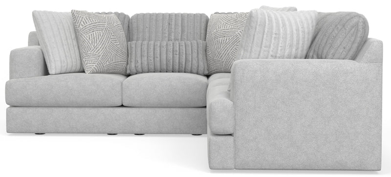 Logan - 2 Piece Upholstered Sectional With Comfort Coil Seating And 8 Accent Pillows Included - Moonstruck