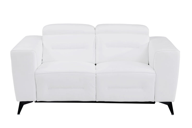 989 - Power Reclining Loveseat With Power Headrest.