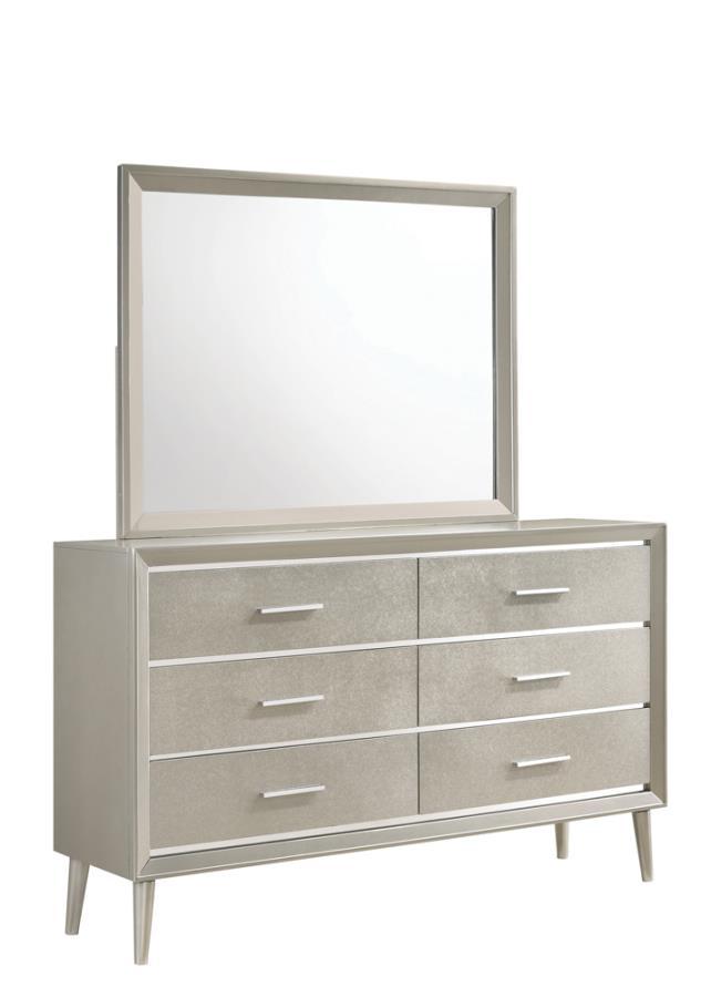 Ramon - Dresser Mirror - Metallic Sterling.