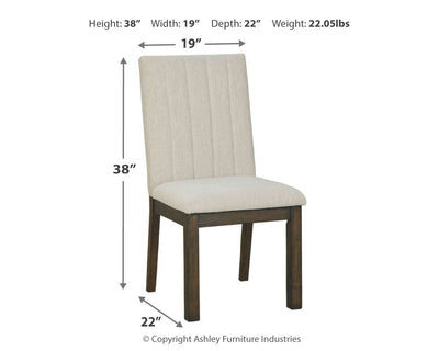 Dellbeck - Beige - Dining Uph Side Chair (Set of 2).