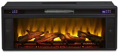 Entertainment - Black - Fireplace Insert - Rectangular.