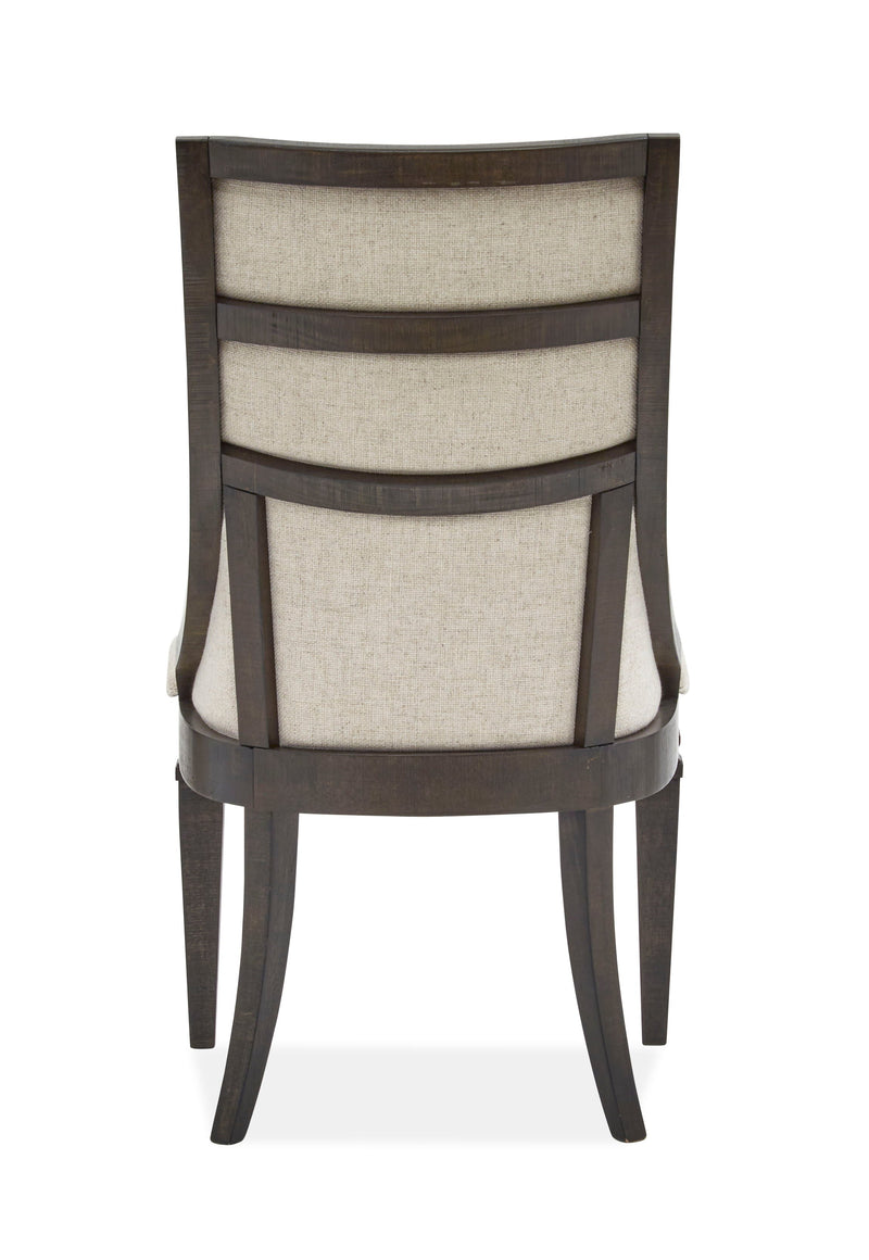 Calistoga - Dining Arm Chair With Upholstered Seat & Back (Set of 2) - Weathered Charcoal.