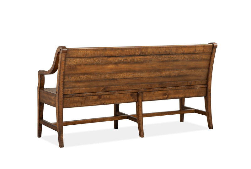 Bay Creek - Bench With Back - Toasted Nutmeg.