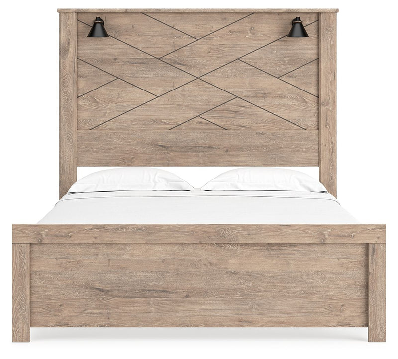 Senniberg - Panel Bed With Sconces