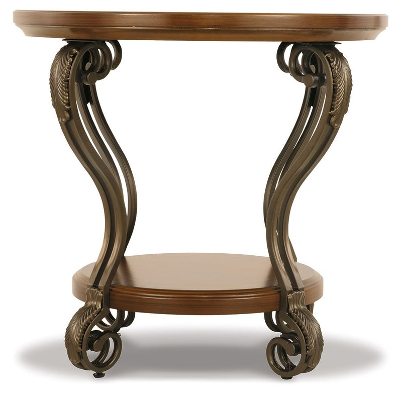 Nestor - Medium Brown - Round End Table