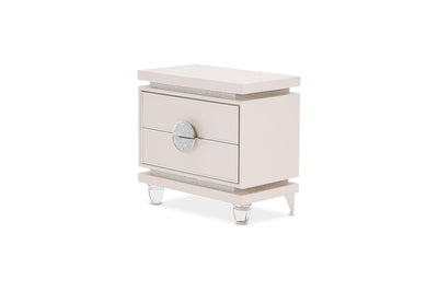 Glimmering Heights - Upholstered Nightstand - Ivory.