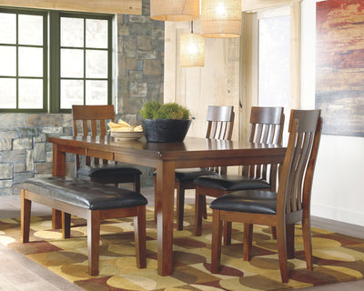 Ralene - Medium Brown - Large Uph Dining Room Bench.
