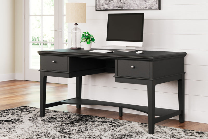 Beckincreek - Black - Home Office Storage Leg Desk.