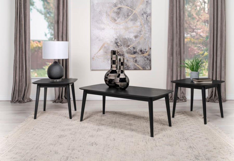 Carey - 3 Piece Occasional Coffee Table Set - Black