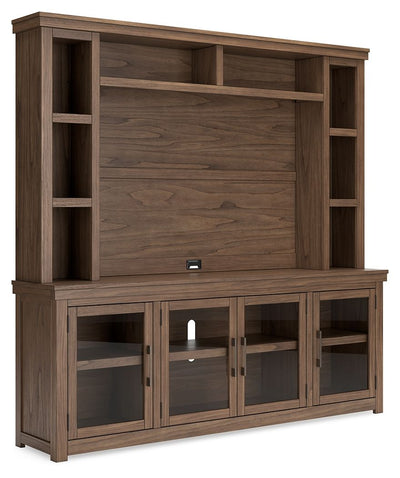 Boardernest - Brown - 85" TV Stand With Hutch.