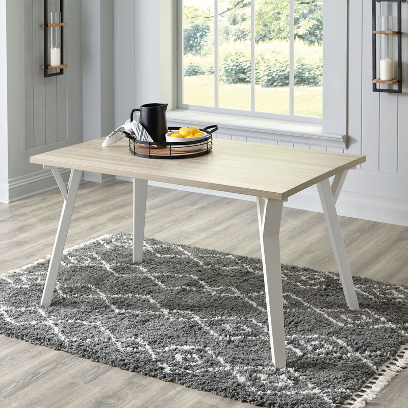 Grannen - White - Rectangular Dining Room Table.