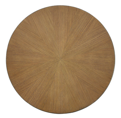 Fridley - Brown / Black - Round End Table.