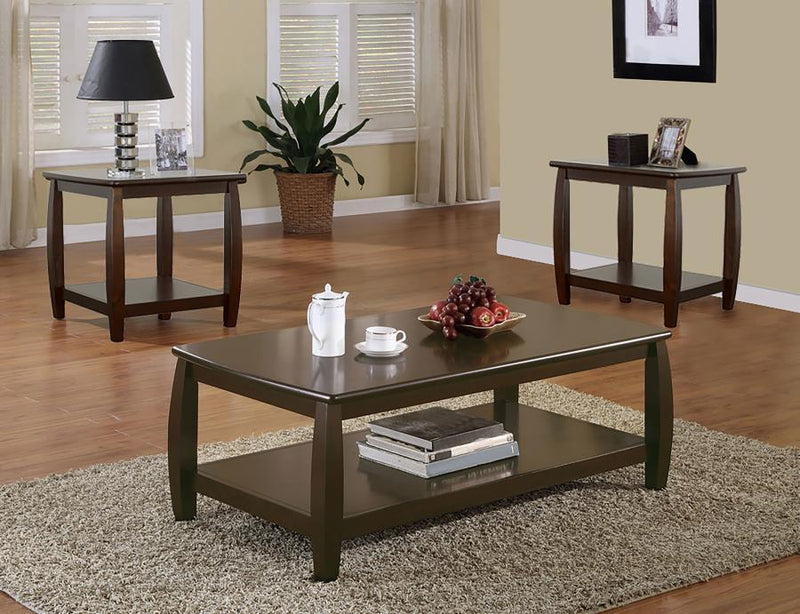 Dixon - 3-Piece Coffee Table Set - Espresso.