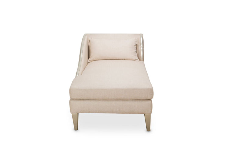 Camden Court - Left Arm Facing Chaise - Pearl / Platinum.