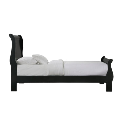 Louis Philippe - Twin Panel Bed - Black