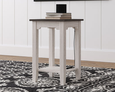 Dorrinson - White / Black / Gray - Chair Side End Table - Grand Furniture GA